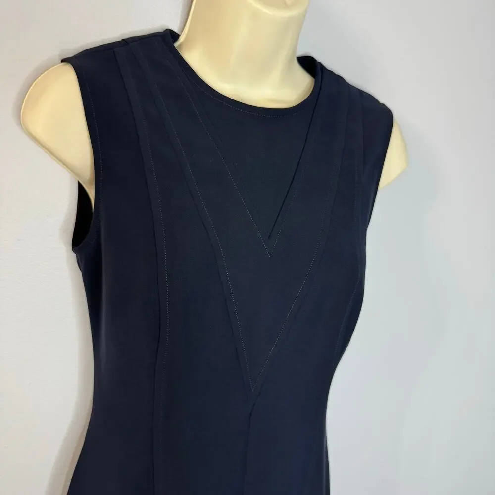 Louis Vuitton Uniformes Navy Fit & Flare Mini Dress Classic Office Sz 32 -2